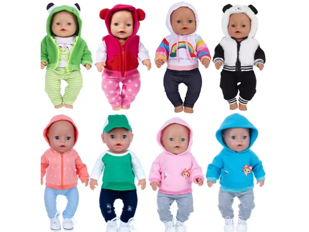 Teplákové soupravy pro American girl a Baby Born 43-45 cm